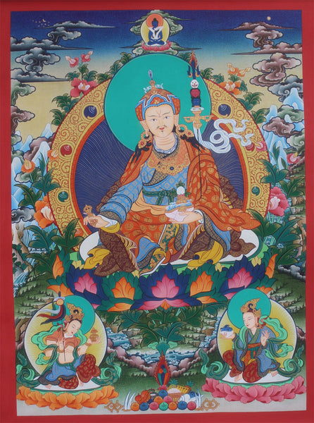 Guru Rinpoche Thangka Painting