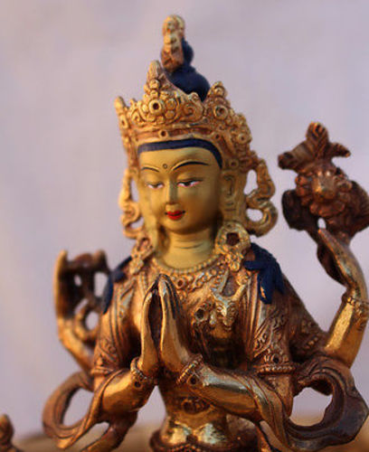 6 inch statue of Chenrezig