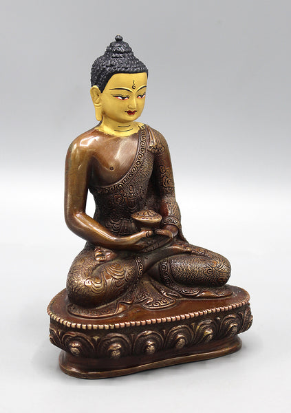 Gold Faced Amitabha Buddha Statue
