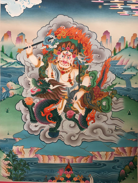 Zambala Deity Thangka 68x53cm