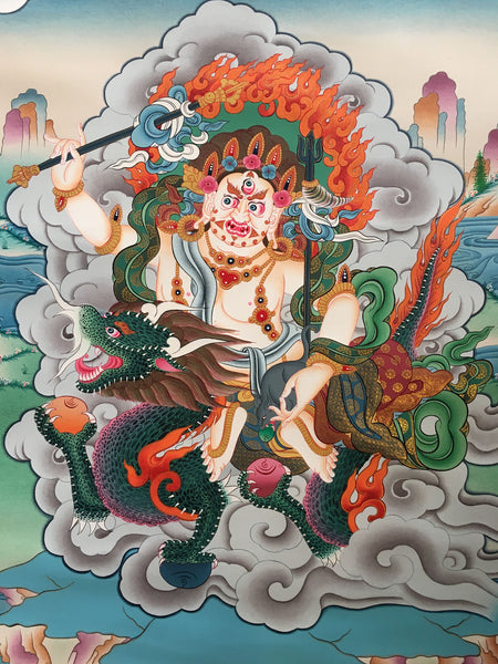 Zambala Deity Thangka 68x53cm