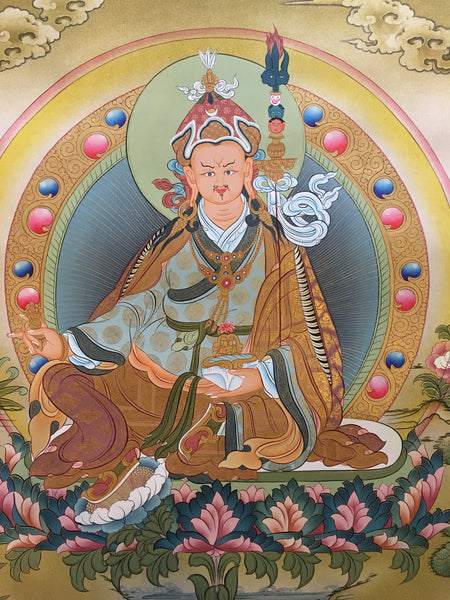 Traditional Buddhist Thangka of Padmasambhava