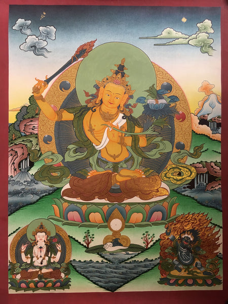Bodhisattva Manjushri Thangka