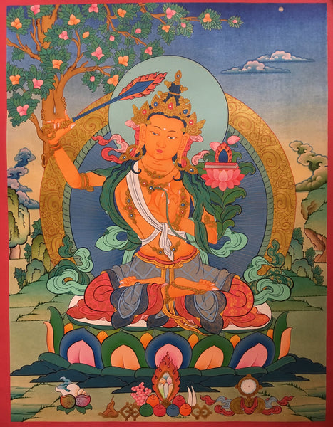 Manjushri Wisdom Thangka