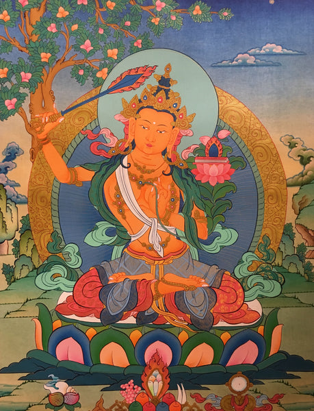 Manjushri Wisdom Thangka