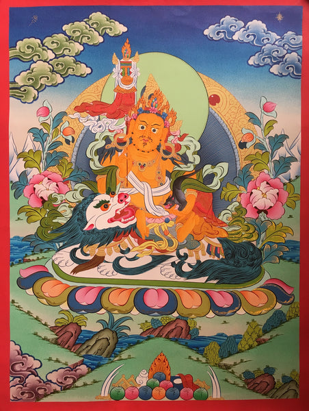 Zambala Kubera Thangka 60x55cm