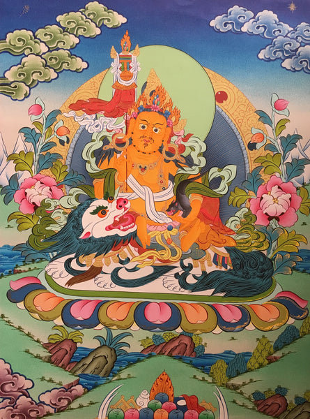 Zambala Kubera Thangka 60x55cm