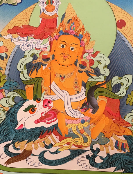 Zambala Kubera Thangka 60x55cm