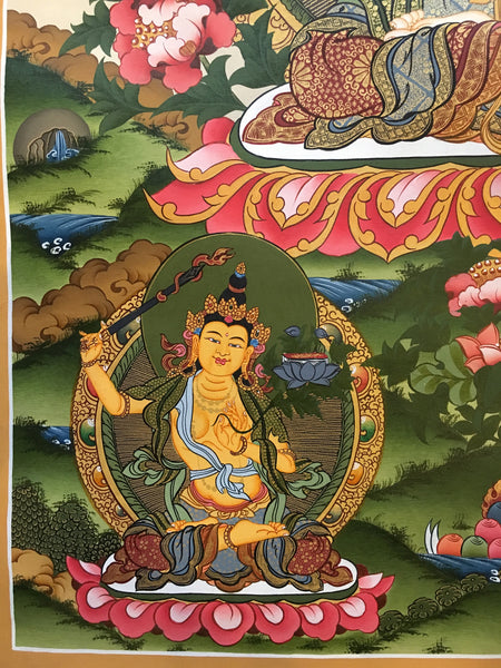 Chenrezig with Buddhas and Bodhisattvas Thangka