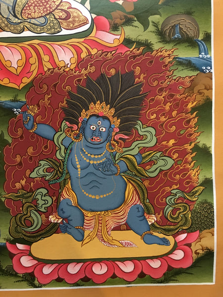 Chenrezig with Buddhas and Bodhisattvas Thangka
