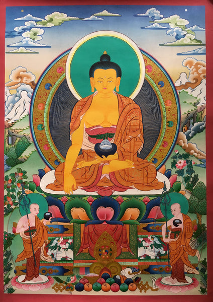 Magnificent Shakyamuni Buddha Thangka Painting
