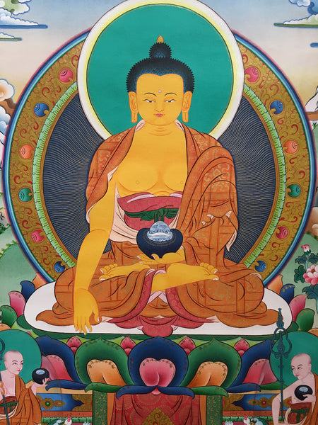 Magnificent Shakyamuni Buddha Thangka Painting