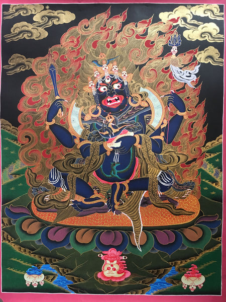 Tibetan Vajrapani Thangka Painting