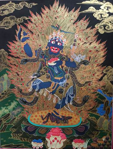 Vajrapani- The Protector Thangka
