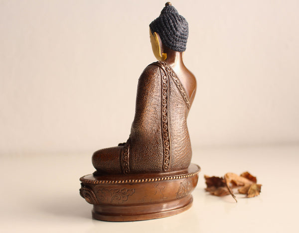 Gold Faced Healing Buddha Statue